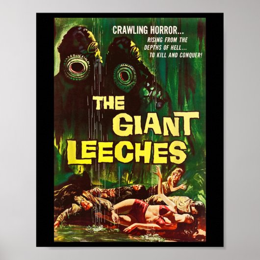 Clic de sangsues géantes Halloween Monster Poster (Devant)