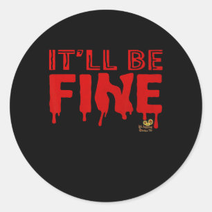 Clic Halloween Horror Film Scary T-shirt Ronde Sticker