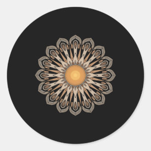 Clic Mandala Style 86 47 Subtiele Anti Trump Resis Ronde Sticker