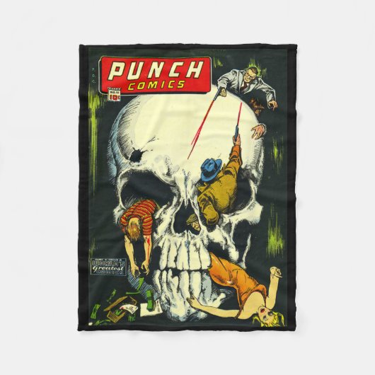 Clic Monster Poster Horror Stripboek Fleece Deken (Voorkant)