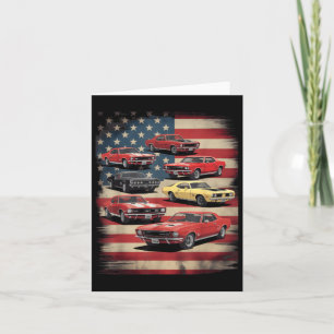  Clic Muscle Auto Retro Amerikaanse Vlag Patrio Kaart