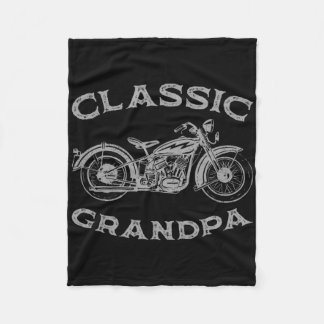  Clic Opa Grappige Motorfiets Grafische Mannen' Fleece Deken
