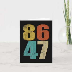 Clic Retro 80s Style 86 47 Anti Trump Kaart