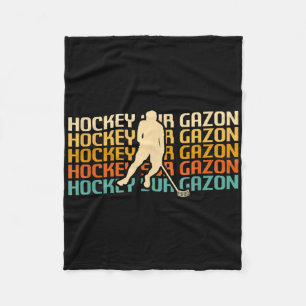 Clic Vintage Retro Veldhockey _1  Fleece Deken