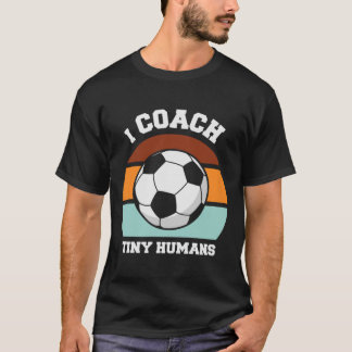 Clic Voetbalspeler Kleine Mensen Coach  T-shirt