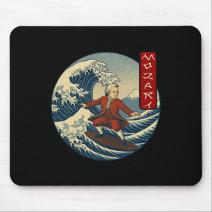 Clicale Musicus Mozart Ukiyo-e Surfen Muismat