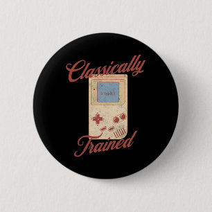 Clically Trained Retro Video Game Handheld Ronde Button 5,7 Cm