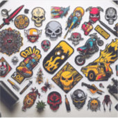 Click Send to Back "Custom-Cut Vinyl Sticker" Sticker (Voorkant)