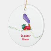 Clickety Clack Train Keramisch Ornament (Links)