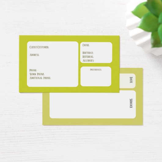 Client Card (Bureau)