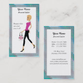 Client chic, carte de visite personnel de client (Devant / Derrière)