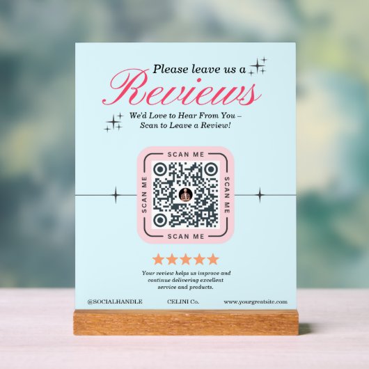 Client - Code QR féminin rose personnalisé (Neutre)