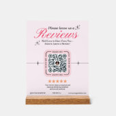 Client - Code QR féminin rose personnalisé (Recto)