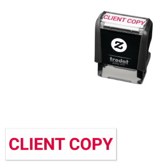 Client Copy-Sjabloon Zelfinktende Stempel