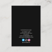 Client d'extension Eyelash Formulaire de Carte de  (Dos)