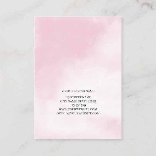 Client d'extension Eyelash Formulaire de Carte de  (Dos)