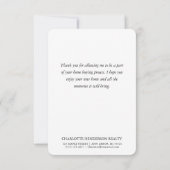 Client feliciteert nieuwe Home Brown Paint Chip Notitiekaartje (Achterkant)