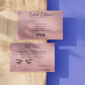 Client Gold Rose Lash Script Calligraphie