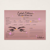 Client Gold Rose Lash Script Calligraphie (Devant)