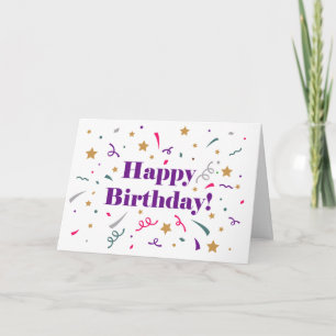 Client Happy Birthday Celebration Notitiekaartje