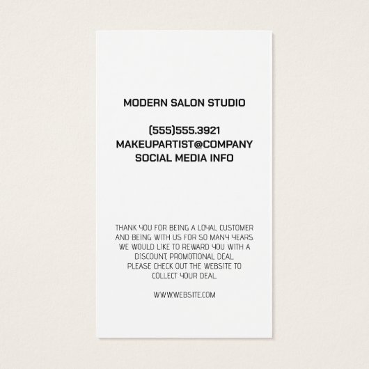 Client Loyal Merci | Fleurs | PARTIES SCINTILLANT (Dos)