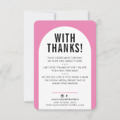 CLIENT MERCI moderne arch candy rose noir (Devant)