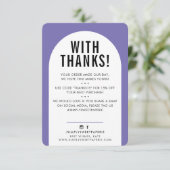 CLIENT MERCI moderne arche violet violet noir (Debout devant)