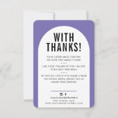 CLIENT MERCI moderne arche violet violet noir (Devant)