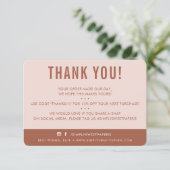 CLIENT MERCI moderne argile de terre rose pâle (Debout devant)