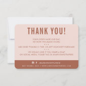 CLIENT MERCI moderne argile de terre rose pâle (Devant)