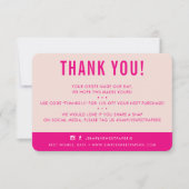 CLIENT MERCI moderne blush rose magenta (Devant)