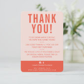 CLIENT MERCI moderne mignon rose pâle orange (Debout devant)