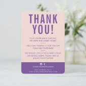 CLIENT MERCI moderne mignon rose rose violet migno (Debout devant)