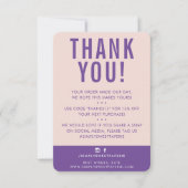CLIENT MERCI moderne mignon rose rose violet migno (Devant)