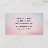 Client personnel - carte de visite de concierge (Dos)