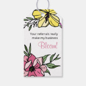 Client Pop op Logo onroerend goed Cadeaulabel (Voorkant)