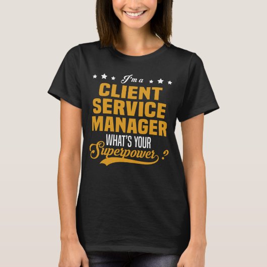 Client Service Manager T-shirt (Voorkant)