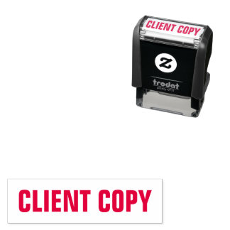 Clientkopie in Sjabloon Alle Petten Tekst Zelfinktende Stempel