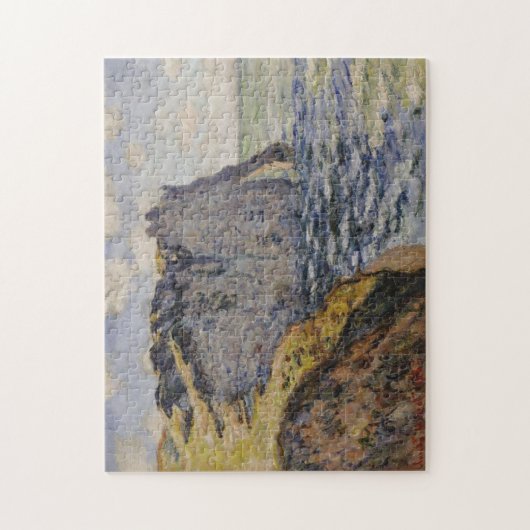 Cliff and Porte d'Aval Monet Fine Art Legpuzzel (Verticaal)