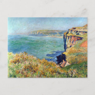 Cliff at Grainval by Claude Monet Briefkaart