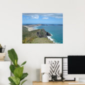 Cliff bij Cape Reinga, NZ, Foto van LMP Poster (Thuiskantoor)