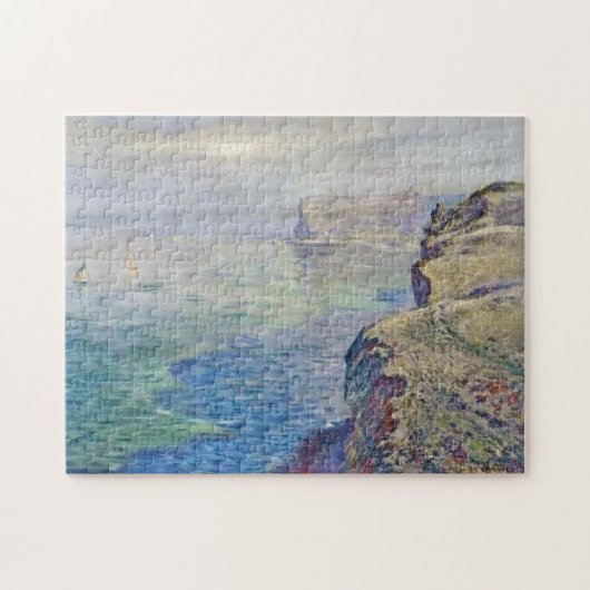 Cliff bij Grainval bij Fecamp Monet Fine Art Legpuzzel (Horizontaal)