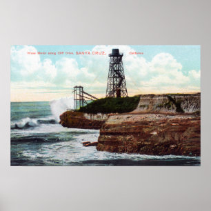 Cliff Drive Uitzicht van de Wave-motor Poster