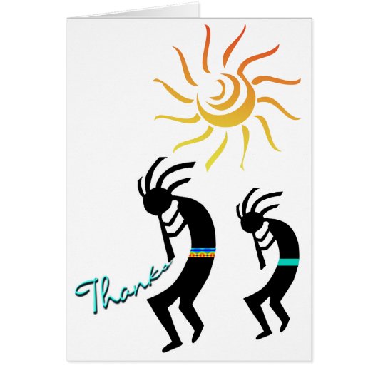 Cliff Dwellers, Kokopelli, Danseurs amérindiens (Devant)