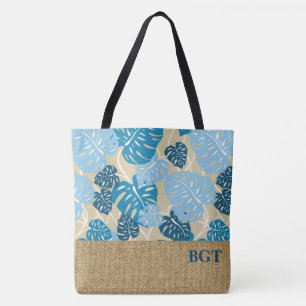 Cliff Hanger Hawaii Monstera Monogram Beach Sac