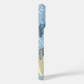 Cliff Hanger Hawaiian Monstera Leaf Blue Case-Mate iPhone Case (Achterkant / Rechts)