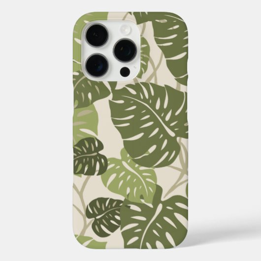 Cliff Hanger Hawaiian Monstera Leaf Green Case-Mate iPhone Case (Achterkant)