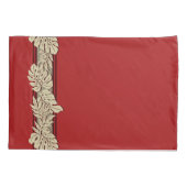 Cliff Hanger Hawaiian Monstera Leaf Red Kussensloop (Achterkant)