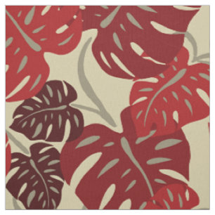 Cliff Hanger Hawaiian Monstera Leaf Stof