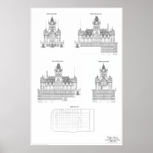 Cliff House 1907 Poster (Voorkant)